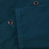 3001 Cord Button Overshirt | Petrol Blue