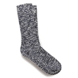 Cotton Slub Mens Socks | Blue/White