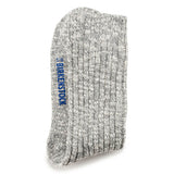 Cotton Slub Mens Socks | Grey/White