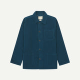 3001 Cord Button Overshirt | Petrol Blue