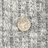 Cotton Slub Mens Socks | Grey/White