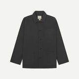 3001 Drill Buttoned Overshirt | Charcoal