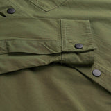 6001 Lightweight Buttoned Overshirt | Olive