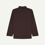 3001 Drill Buttoned Overshirt | Dark Plum