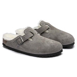 Boston Shearling | Stone Coin Suede