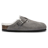 Boston Shearling | Stone Coin Suede