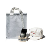 Covered Parachute Document Bag | White