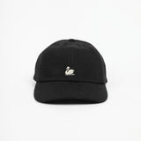 CAP01T.99 | Swan Logo Cotton Heavy Twill Cap | Deep Black