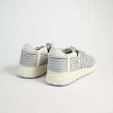 Latigo - Polyester Vegan Leather | Grey / Off-White