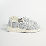 Latigo - Polyester Vegan Leather | Grey / Off-White