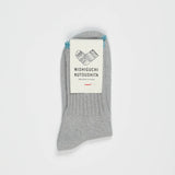Boston Silk/Cotton Socks | Light Grey
