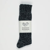 Boston Hemp/Cotton Slab Socks | Midnight