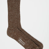 Boston Hemp/Cotton Slab Socks | Khaki Moss