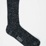 Boston Hemp/Cotton Slab Socks | Midnight