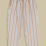 Lourdes Pants | Ecru Hemp Stripe
