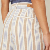 Bangja Shorts | Ecru Hemp Stripe