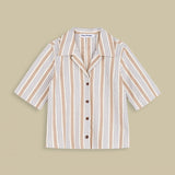 Morrigan Shirt | Ecru Hemp Stripe