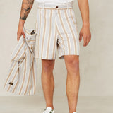 Cronus Shorts | Ecru Hemp Stripe