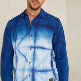 Balder L/S Shirt | Shibori Ombre Natural Indigo