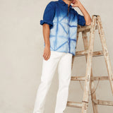 Balder L/S Shirt | Shibori Ombre Natural Indigo