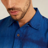 Balder L/S Shirt | Shibori Ombre Natural Indigo