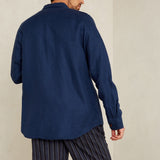 Enda Pocket Shirt | Worker Blue Linen