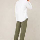 Enda Pocket Shirt | Optical White Linen