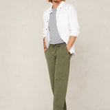 Enda Pocket Shirt | Optical White Linen