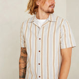 Balder Shirt | Ecru Hemp Stripe