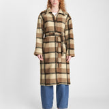 Isolde Coat | Beige Check