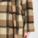 Isolde Coat | Beige Check