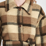 Isolde Coat | Beige Check