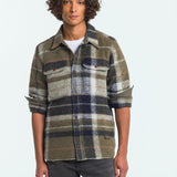 Donovan Overshirt | Burnt Olive Check