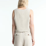 Lucia Vest | Undyed Linen