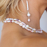 Candy Pearl & Multistone Necklace