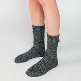 Boston Hemp/Cotton Slab Socks | Black