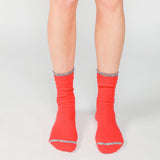 Boston Silk/Cotton Socks | Red