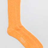 Boston Hemp/Cotton Slab Socks | Lantern Orange