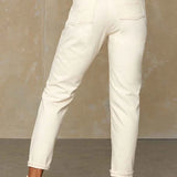 Caroline Cropped Jeans | Clean Recycled Ecru