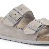 BIRKENSTOCKArizona Soft Footbed | Stone Coin Suede36