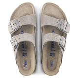 BIRKENSTOCKArizona Soft Footbed | Stone Coin Suede36