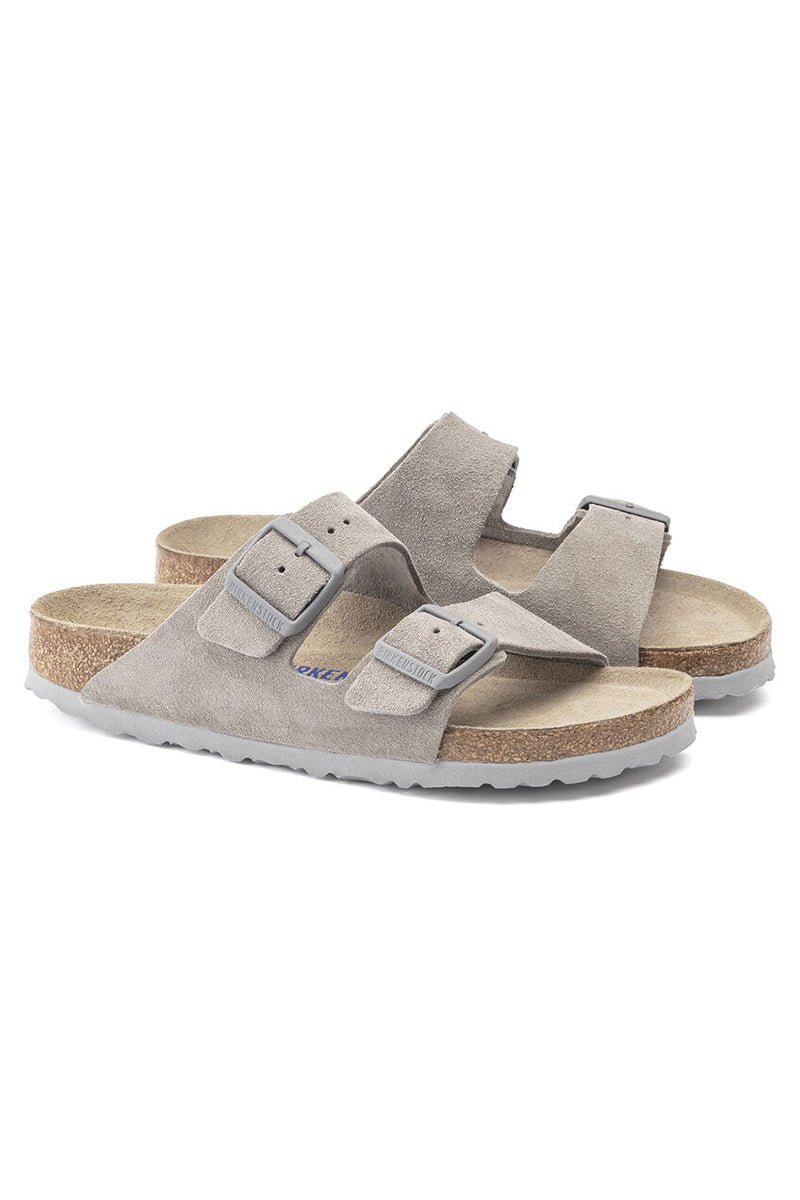 BIRKENSTOCKArizona Soft Footbed | Stone Coin Suede36