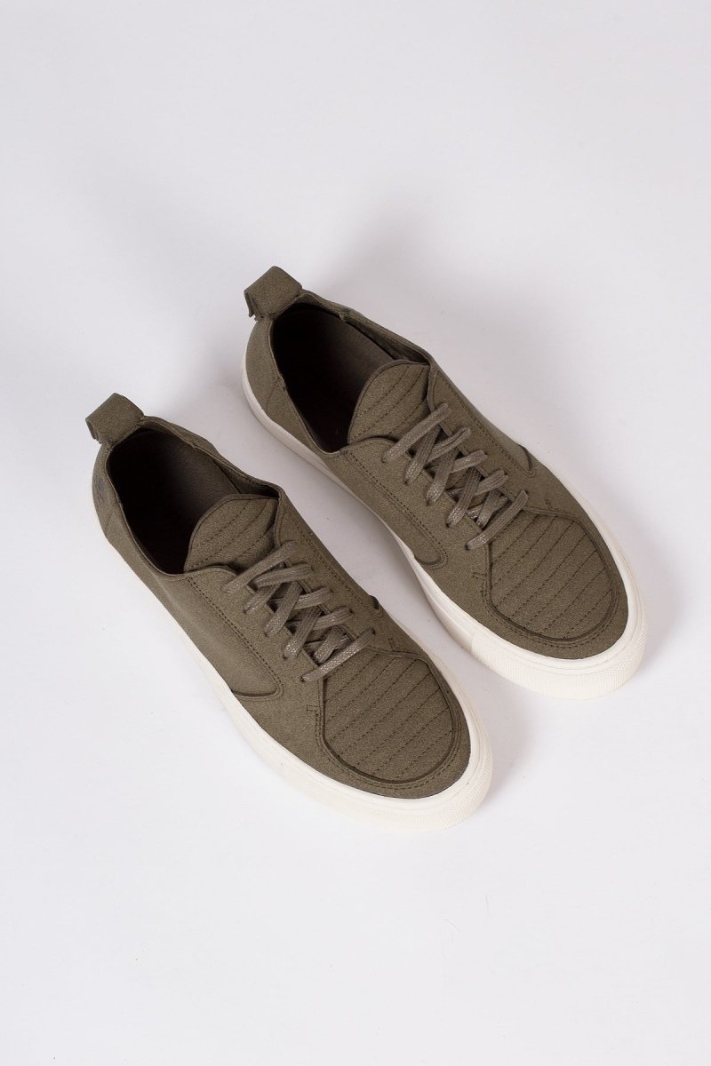 EKNArgan Low Sneaker | Olive Vegan Suede36