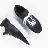EKNLarch Sneaker | Black Leather + Suede36