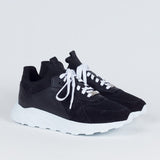EKNLarch Sneaker | Black Leather + Suede36