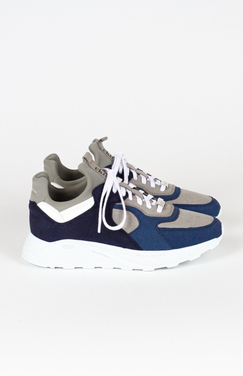 EKNLarch Sneaker | Blue Vegan Leather + Neoprene35