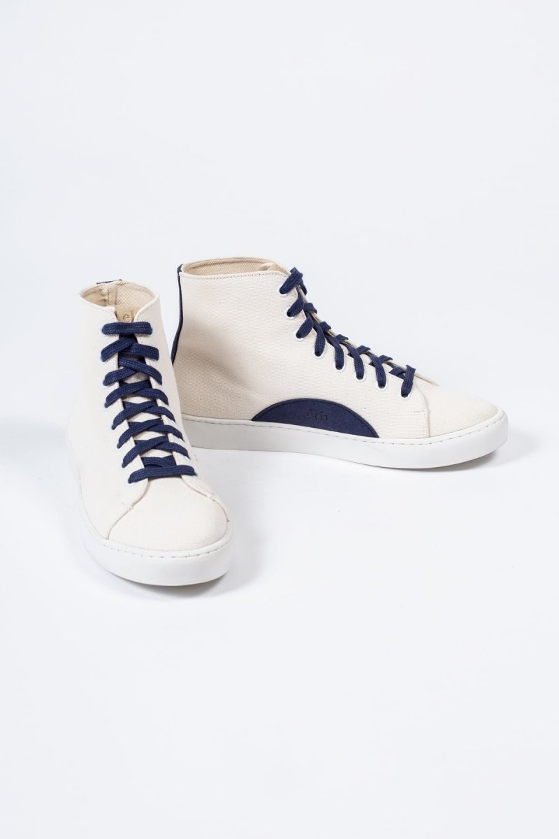 EKNOak High Sneaker | White Vegan Canvas36