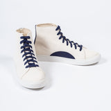 EKNOak High Sneaker | White Vegan Canvas36