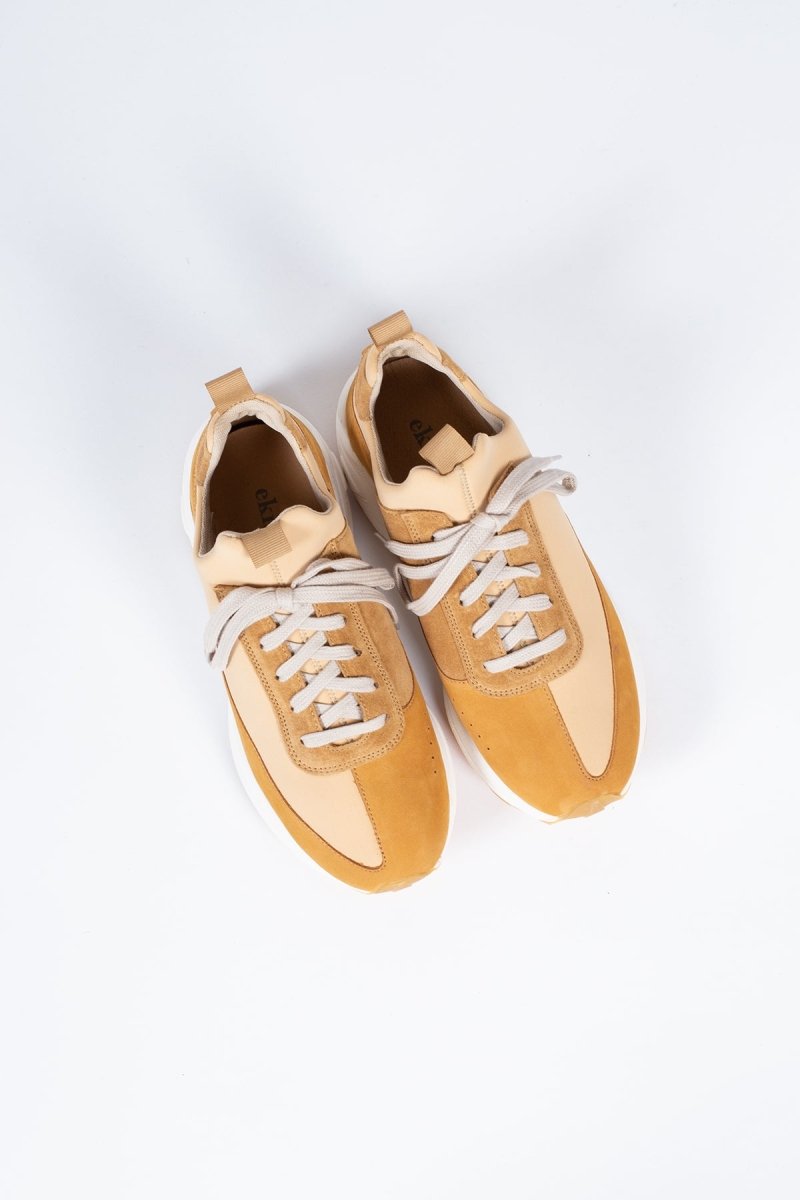 EKNYew Sneaker | Camel Neoprene + Nubuck36