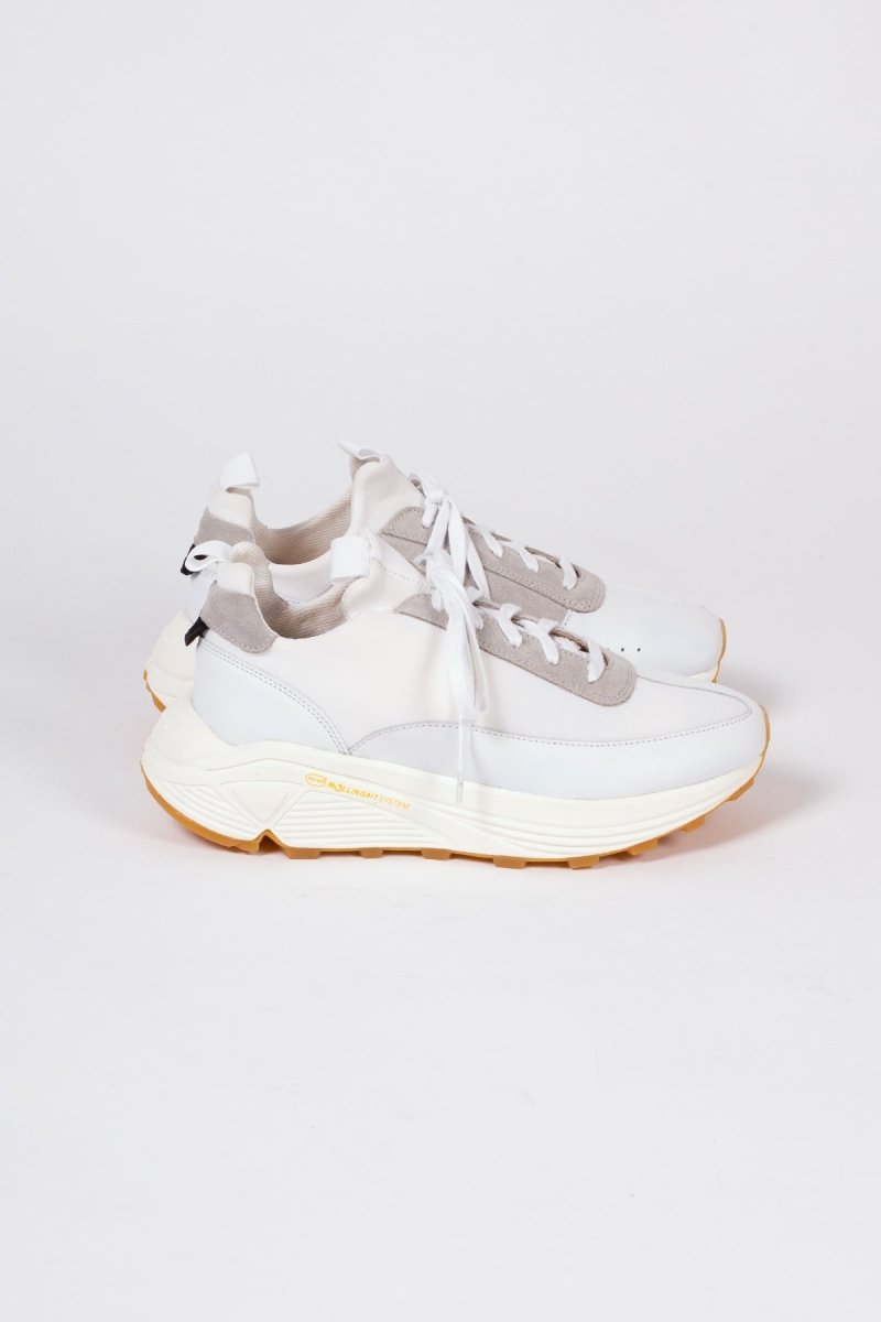 EKNYew Sneaker | White Neoprene + Leather36